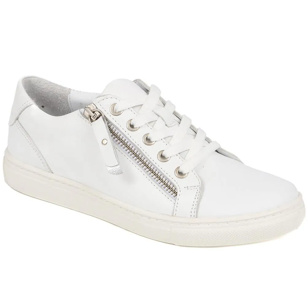Padova2 Leather Lace-Up Trainers - PADOVA2 / 324 917 - White sold by Jones Bootmaker product image thumbnail 2