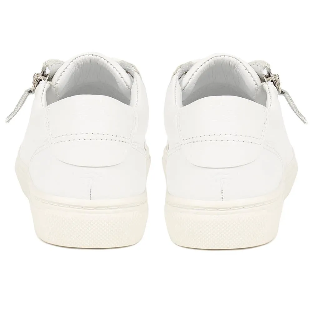 Padova2 Leather Lace-Up Trainers - PADOVA2 / 324 917 - White sold by Jones Bootmaker product image thumbnail 3