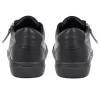 Padova2 Leather Lace-Up Trainers - PADOVA2 / 324 917 - Black-Black sold by Jones Bootmaker