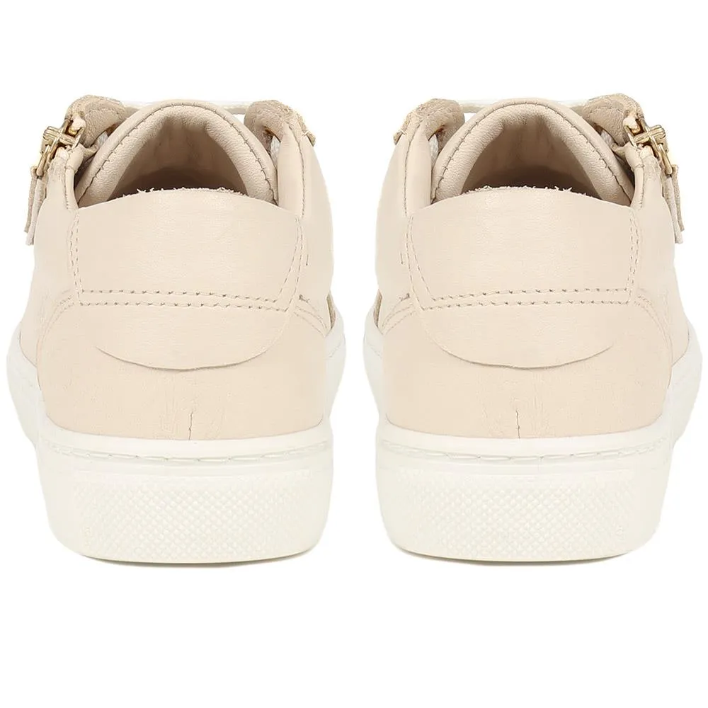 Padova2 Leather Lace-Up Trainers - PADOVA2 / 324 917 - Stone sold by Jones Bootmaker product image thumbnail 3