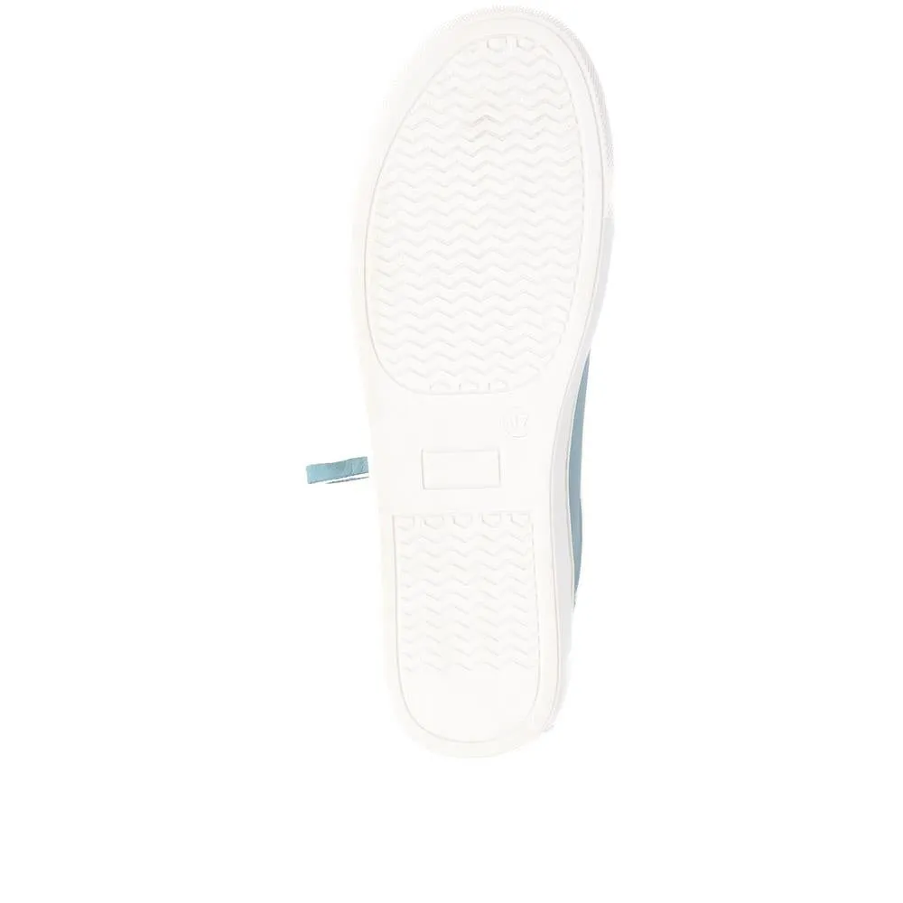 Padova2 Leather Lace-Up Trainers - PADOVA2 / 324 917 - Teal sold by Jones Bootmaker product image thumbnail 4