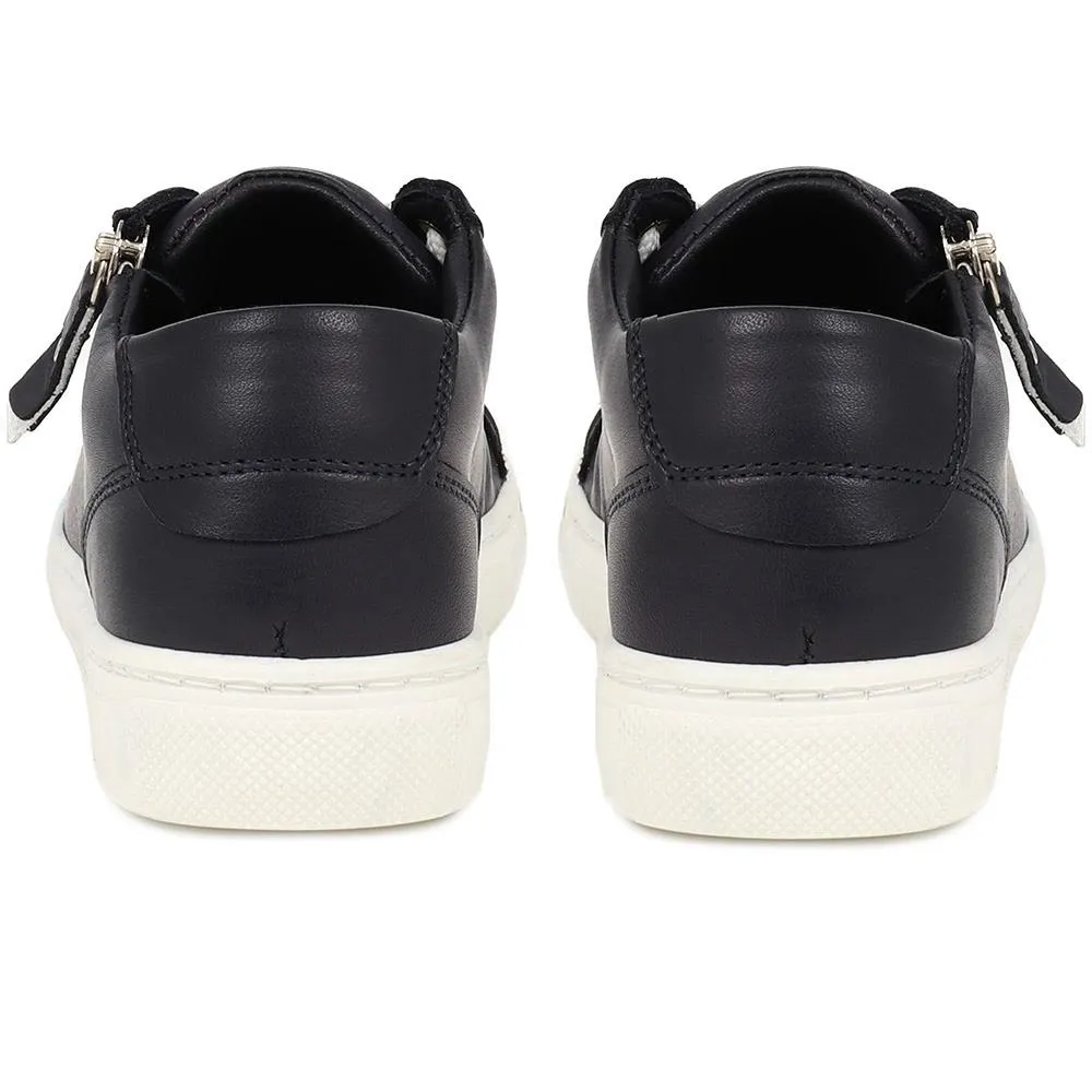 Padova2 Leather Lace-Up Trainers - PADOVA2 / 324 917 - Navy sold by Jones Bootmaker product image thumbnail 3