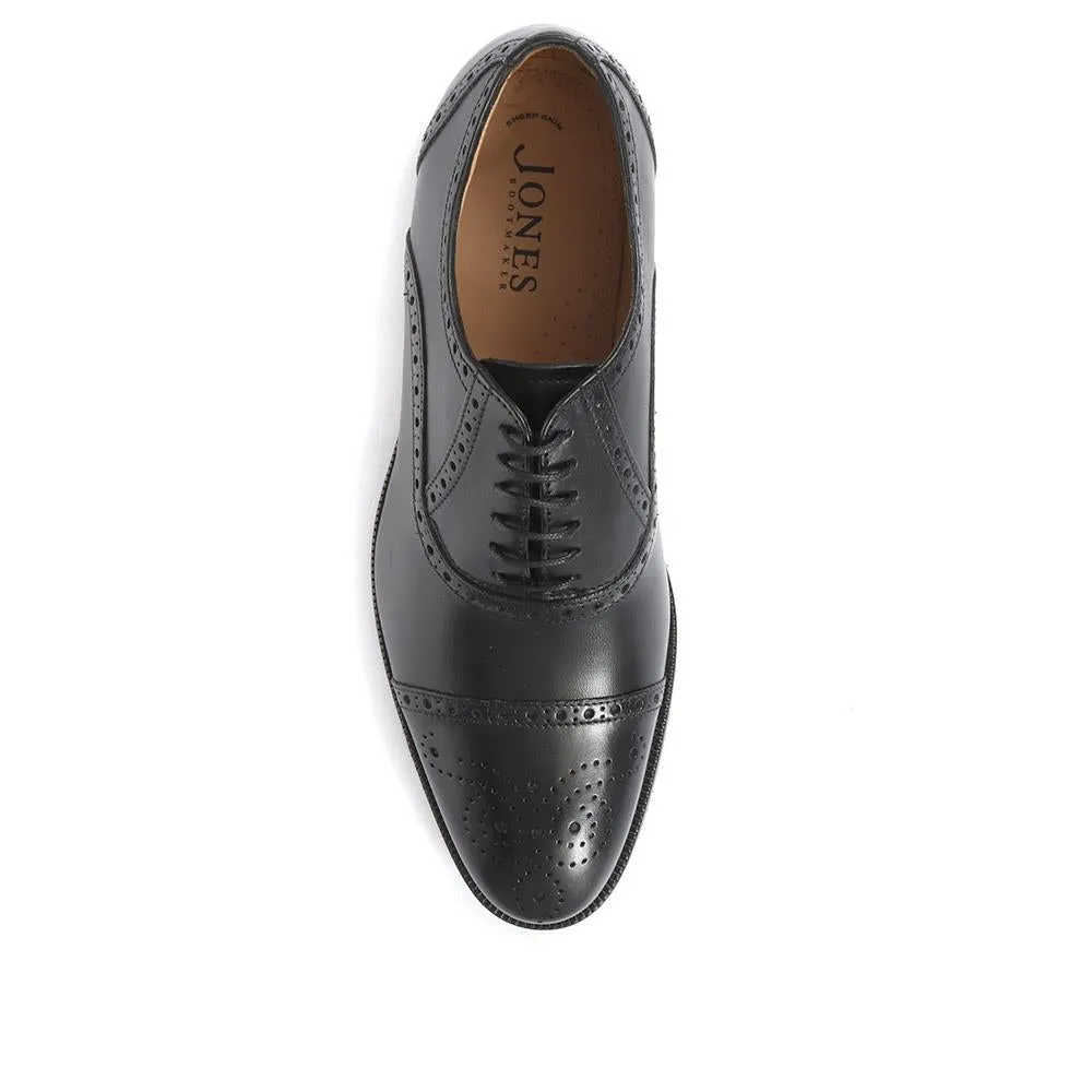 Maynard Leather Oxford Brogues - MAYNARD / 27254364 - Black sold by Jones Bootmaker product image thumbnail 4