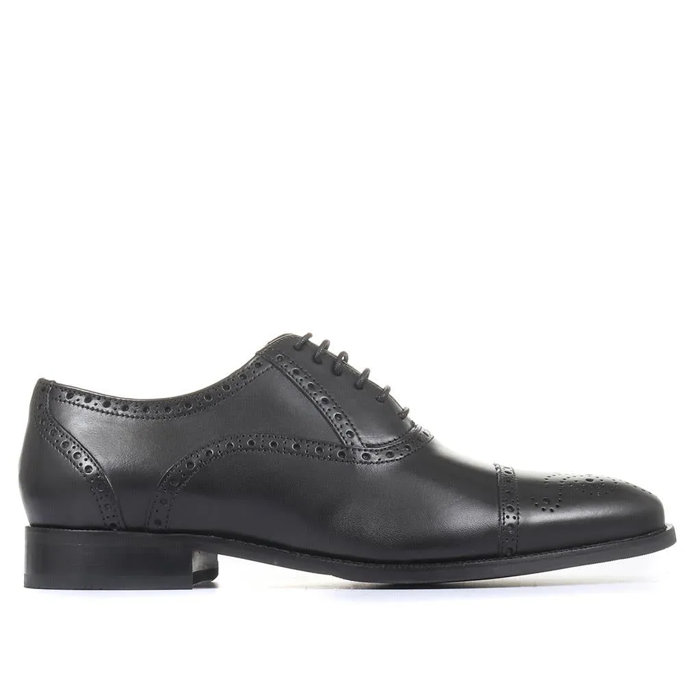 Maynard Leather Oxford Brogues - MAYNARD / 27254364 - Black sold by Jones Bootmaker
