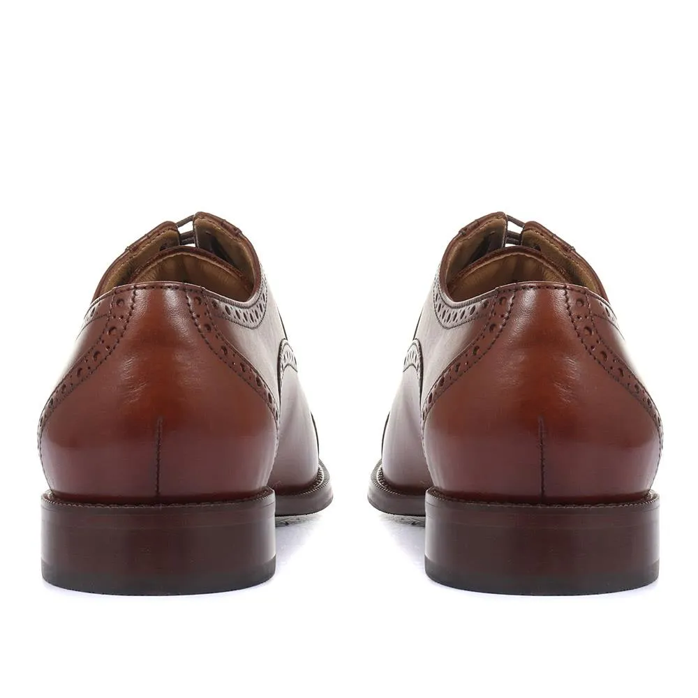 Maynard Leather Oxford Brogues - MAYNARD / 27254364 - Chestnut sold by Jones Bootmaker product image thumbnail 3