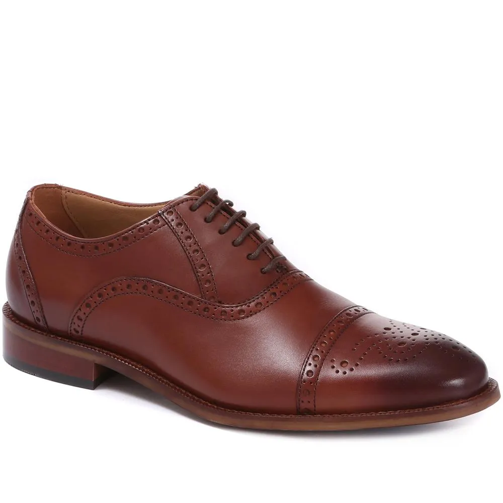 Maynard Leather Oxford Brogues - MAYNARD / 27254364 - Chestnut sold by Jones Bootmaker product image thumbnail 4