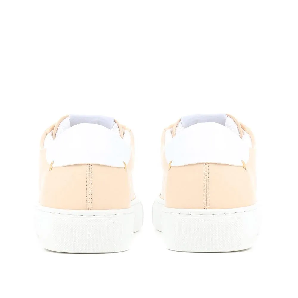 Tillie Apple Leather Trainers - TILLIE / 323 515 - Nude sold by Jones Bootmaker product image thumbnail 3