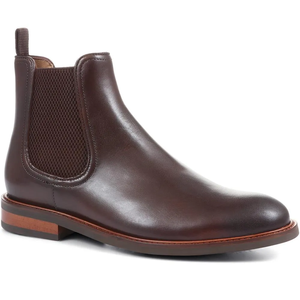 Eastbourne Leather Chelsea Boots - EASTBOURNE / 322 611 - Dark Brown sold by Jones Bootmaker product image thumbnail 2