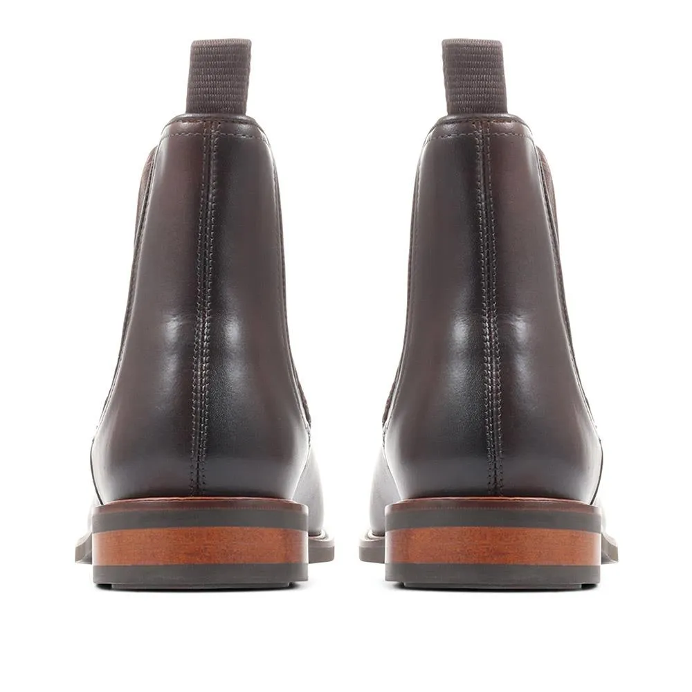Eastbourne Leather Chelsea Boots - EASTBOURNE / 322 611 - Dark Brown sold by Jones Bootmaker product image thumbnail 3