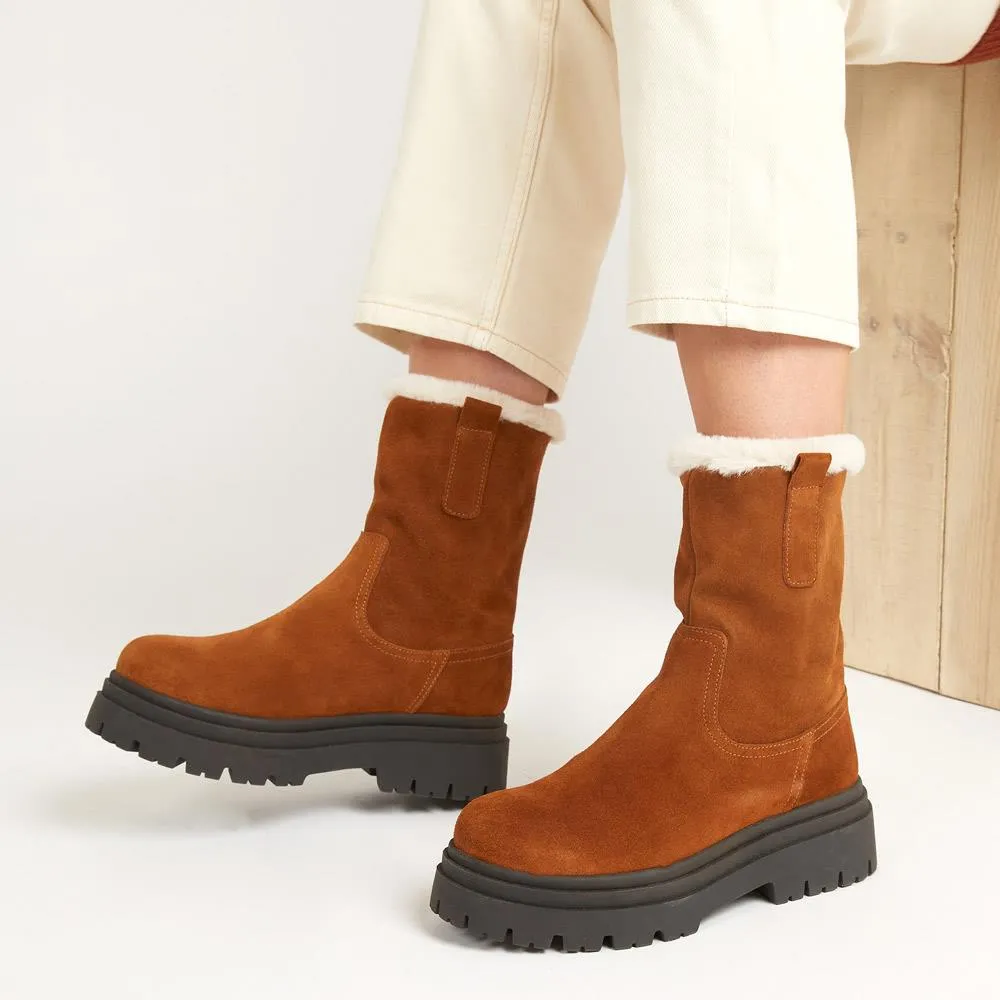 Isabetta Chunky Suede Boots - ISABETTA / 322 809 - Tan sold by Jones Bootmaker product image thumbnail 5