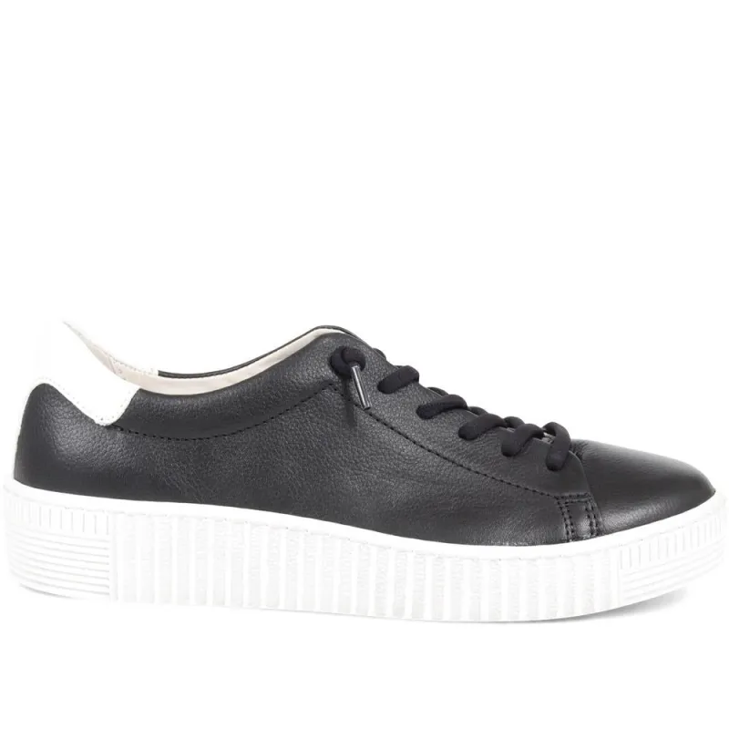 Woodall Leather Trainers - GAB37505 / 323 292 - Black sold by Jones Bootmaker