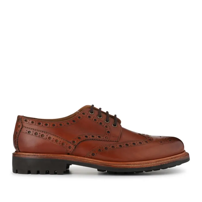 Bushwick1 Leather Brogues - BUSHWICK1 / null - British Tan sold by Jones Bootmaker
