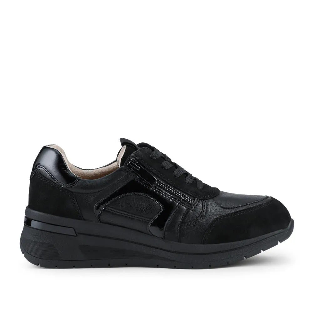 Alvira Wide Fit Leather Trainers - ALVIRA / 328 052 sold by Jones Bootmaker
