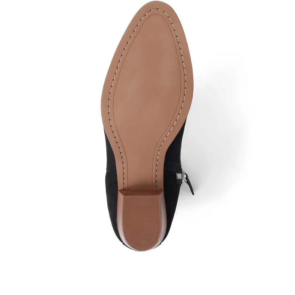 Florie Heeled Leather Ankle Boots - FLORIE / 324 290 - Black sold by Jones Bootmaker product image thumbnail 4