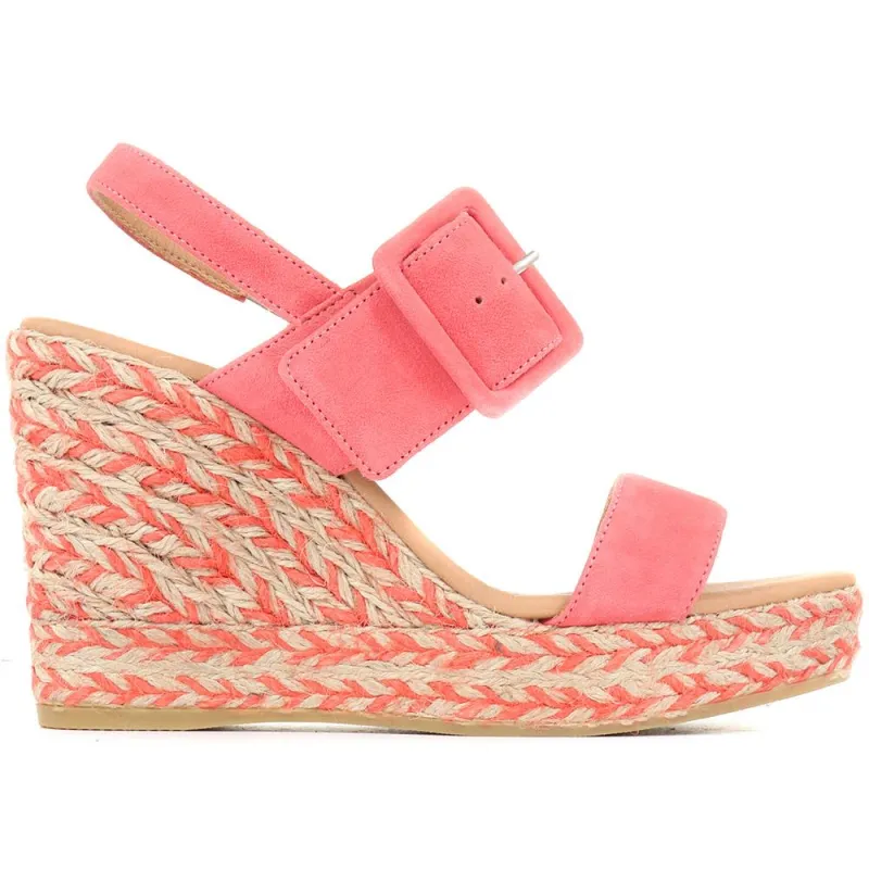 Amerie Wedge Sandals - AMERIE / 322 053 - Coral sold by Jones Bootmaker