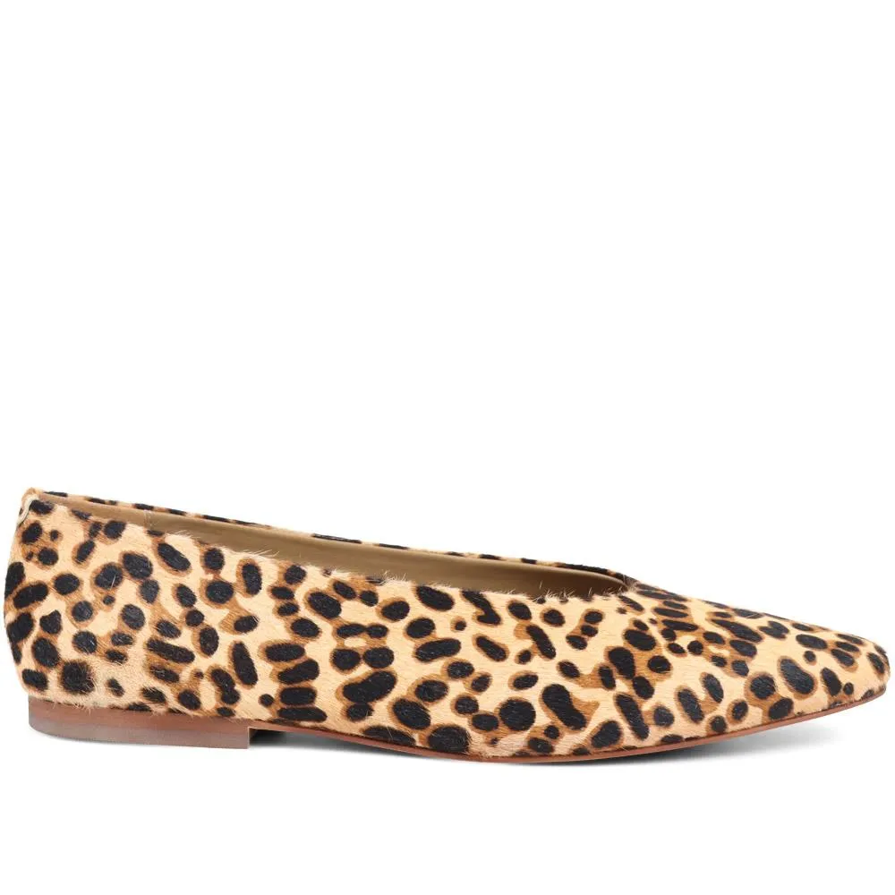 Felipa Leather Ballet - FELIPA / 324 285 - Leopard sold by Jones Bootmaker