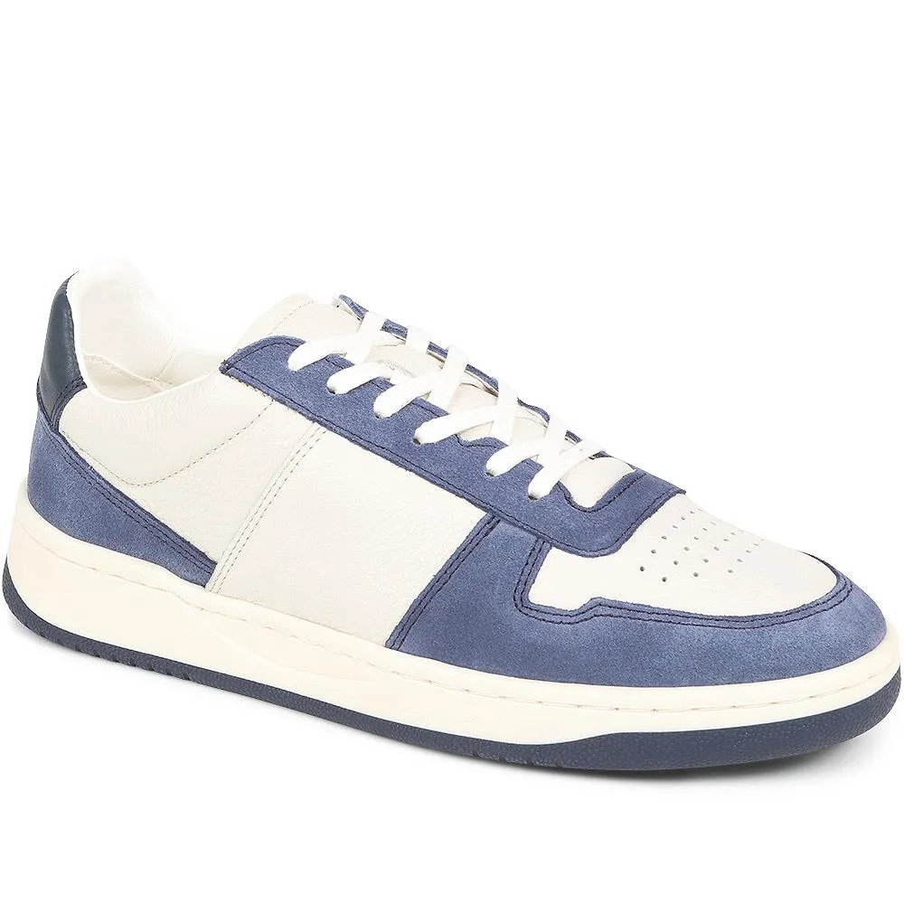 Taipei Casual Leather Trainers - TAIPEI / 324 013 - Denim sold by Jones Bootmaker product image thumbnail 2