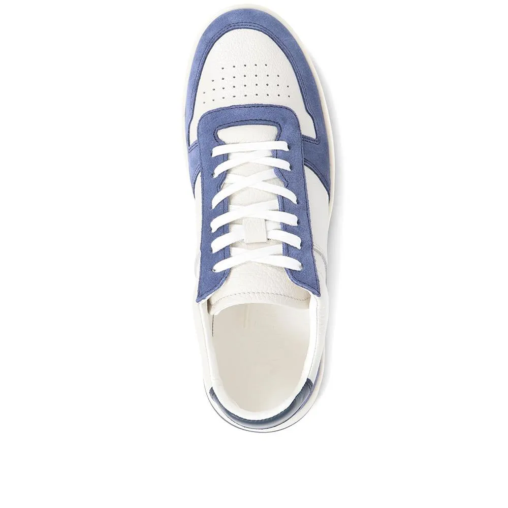 Taipei Casual Leather Trainers - TAIPEI / 324 013 - Denim sold by Jones Bootmaker product image thumbnail 4