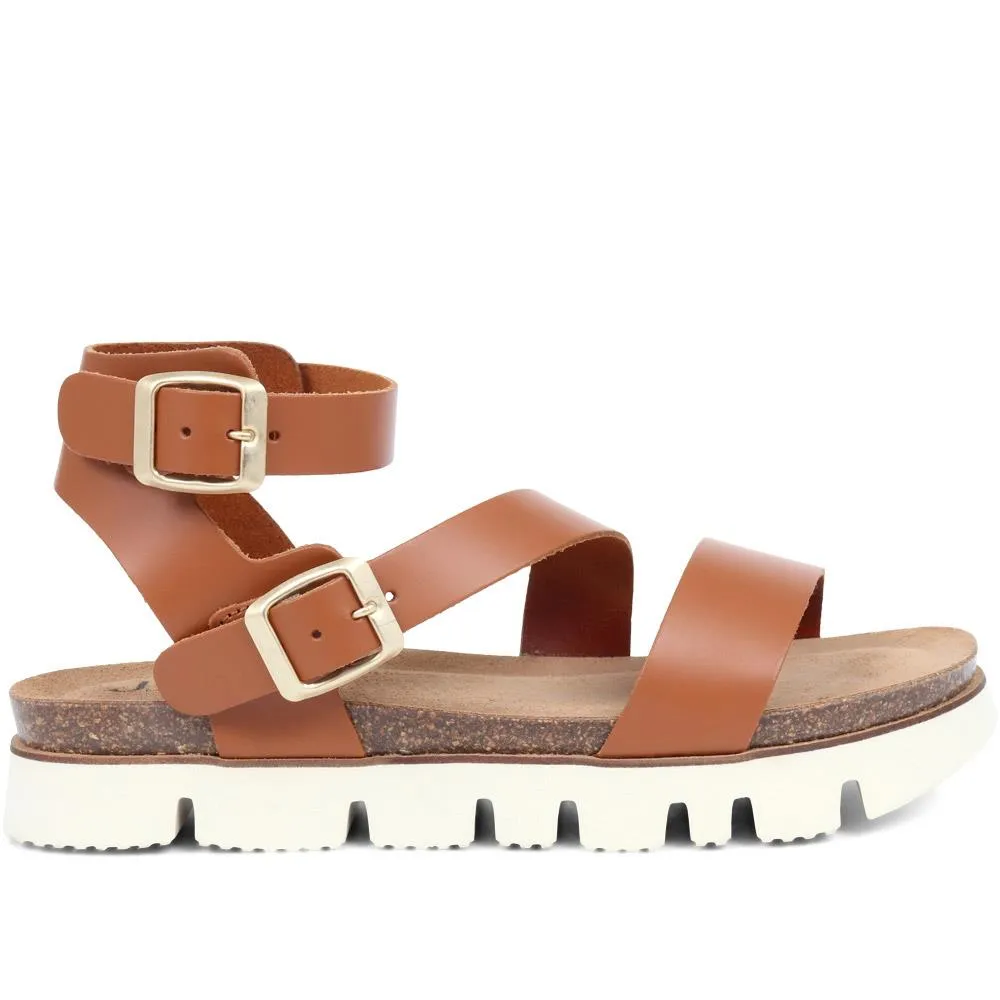 Taneka Chunky Strappy Sandals - TANEKA / 323 848 - Tan sold by Jones Bootmaker