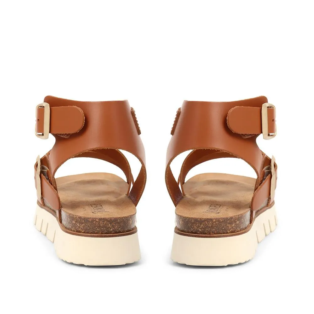Taneka Chunky Strappy Sandals - TANEKA / 323 848 - Tan sold by Jones Bootmaker product image thumbnail 3