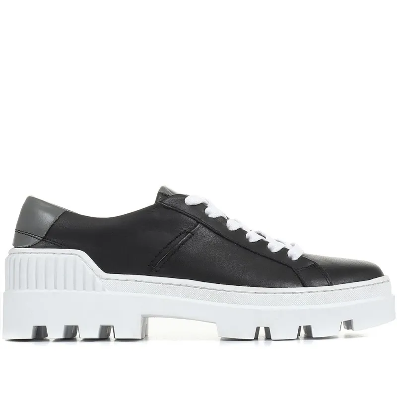 Ava-Mae Chunky Cleated Trainers - AVA-MAE / 322 273 - Black sold by Jones Bootmaker