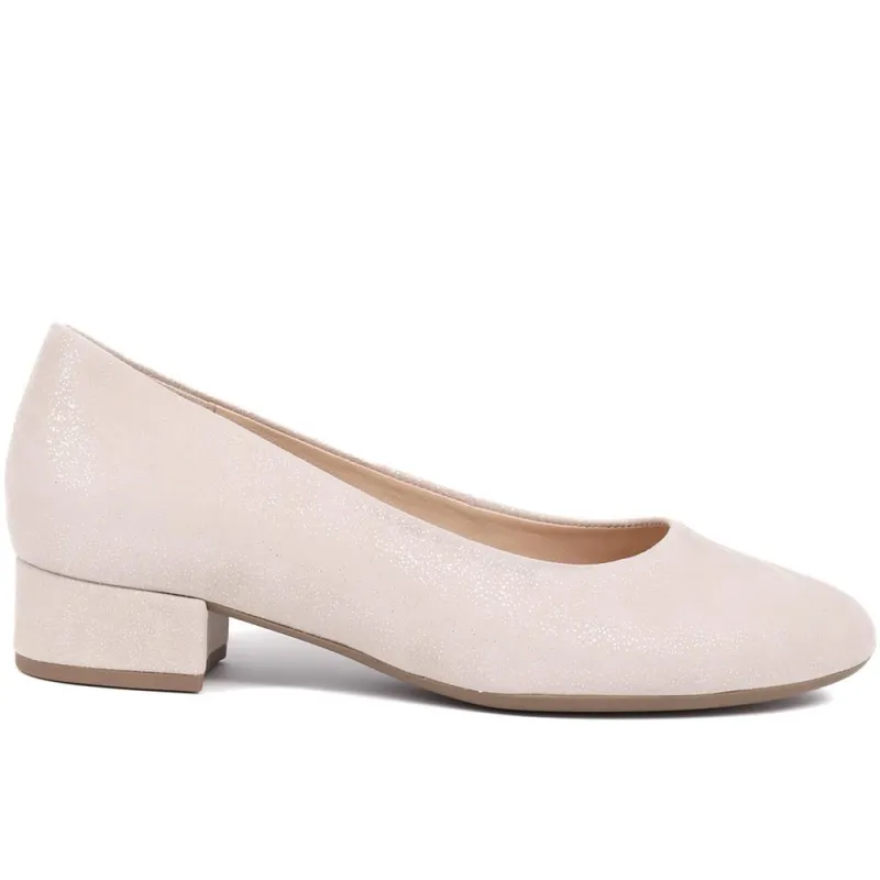 Develop Heeled Leather Shoes  - GAB39516 / 325 068 - Sand sold by Jones Bootmaker