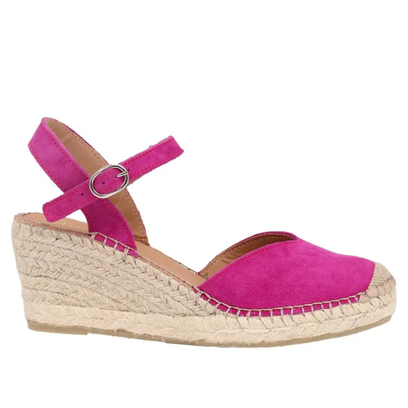 Ria Leather Espadrilles  - RIA / 325 461 - Magenta sold by Jones Bootmaker