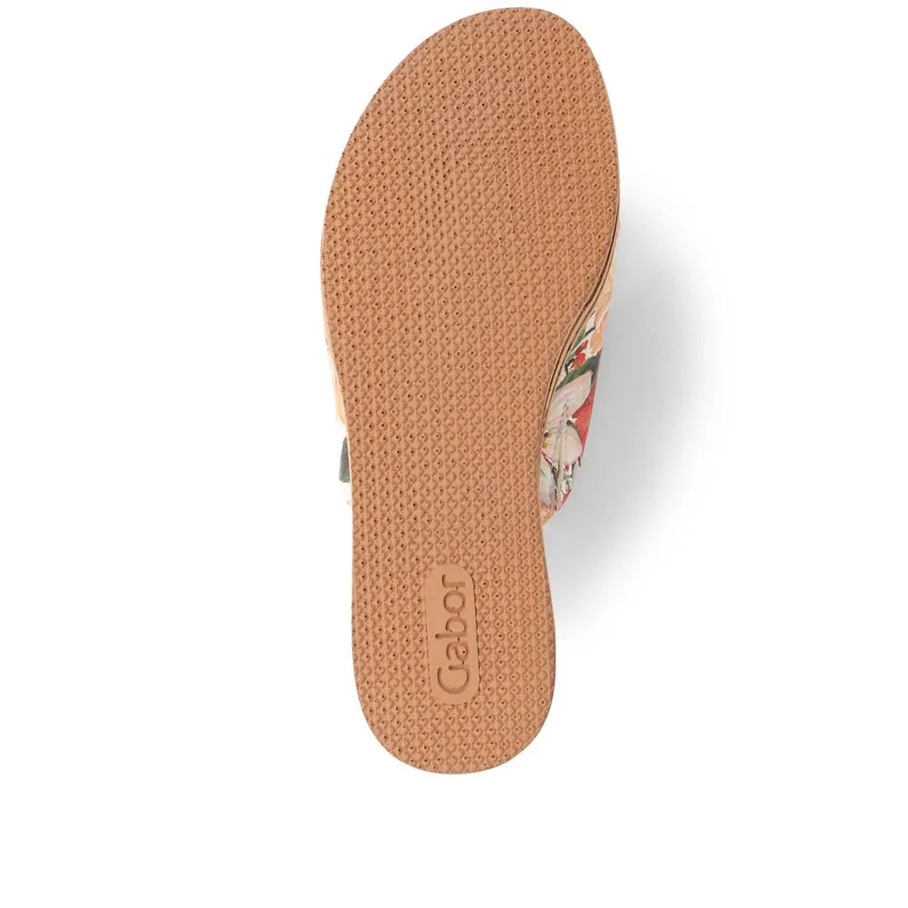 Ali Leather Slip On Sandals - GAB37508 / 323 539 - Floral sold by Jones Bootmaker product image thumbnail 4