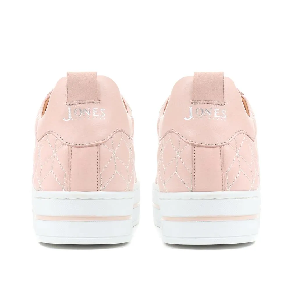 Alexandrite Leather Quilted Trainers - ALEXANDRITE / 323 645 - Nude sold by Jones Bootmaker product image thumbnail 3