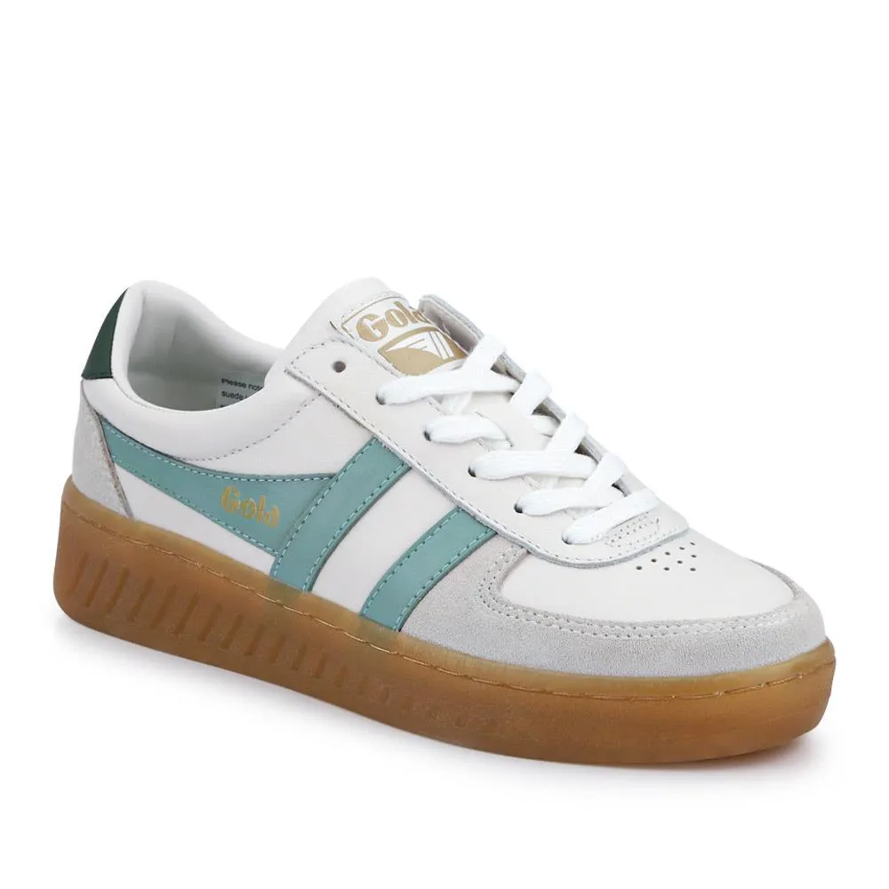 Grandslam Elite Leather Trainers - JAC41501 / 326 752 - White-Green sold by Jones Bootmaker product image thumbnail 2