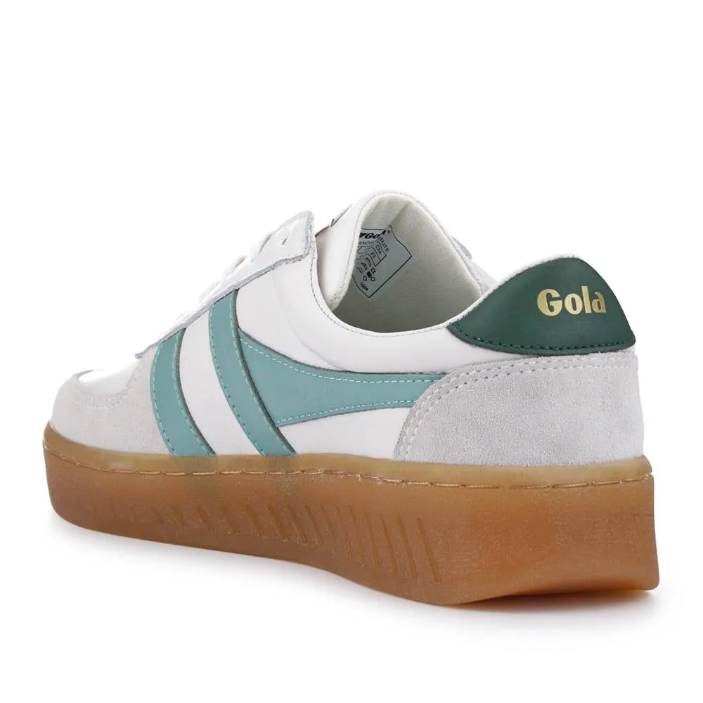Grandslam Elite Leather Trainers - JAC41501 / 326 752 - White-Green sold by Jones Bootmaker product image thumbnail 3