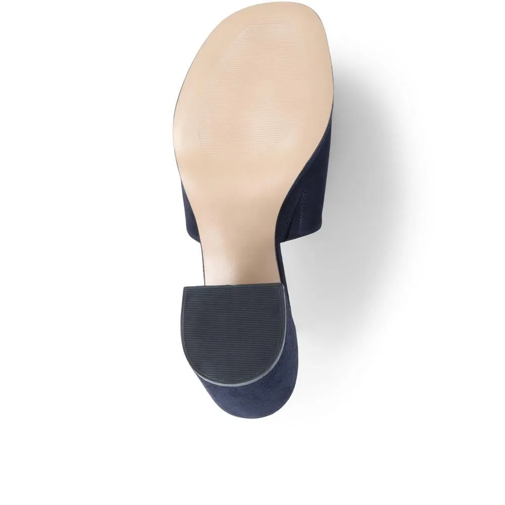 Gracey Heeled Mule Sandals - GRACEY / 325 039 - Navy sold by Jones Bootmaker product image thumbnail 4