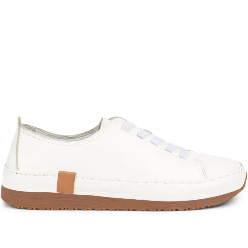 Amarilla Lace-Up Trainers  - AMARILLA / 325 235 - White sold by Jones Bootmaker