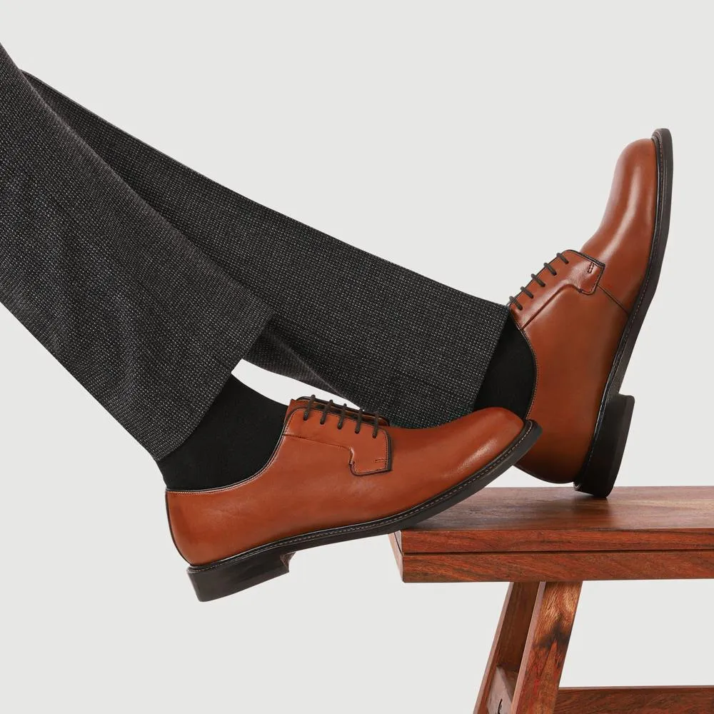 Barnes Goodyear Welt Leather Lace-Up Shoes - BARNES / 327 073 - British Tan sold by Jones Bootmaker product image thumbnail 5