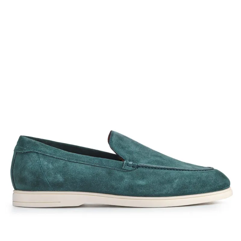 Raiden Suede Loafers - RAIDEN / 325 112 - Green Suede sold by Jones Bootmaker