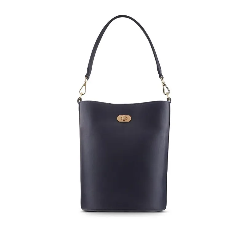 Willowdale Leather Shoulder Bag - WILLOWDALE / 327 012 - Navy sold by Jones Bootmaker