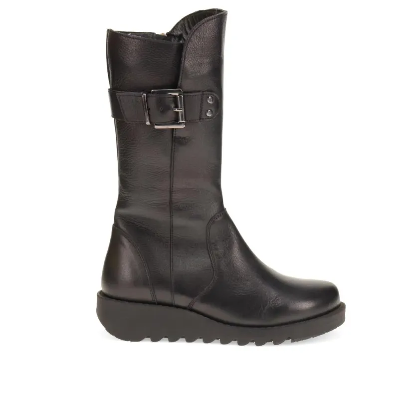 Edita Leather Calf Boots - EDITA / 326 534 - Black sold by Jones Bootmaker