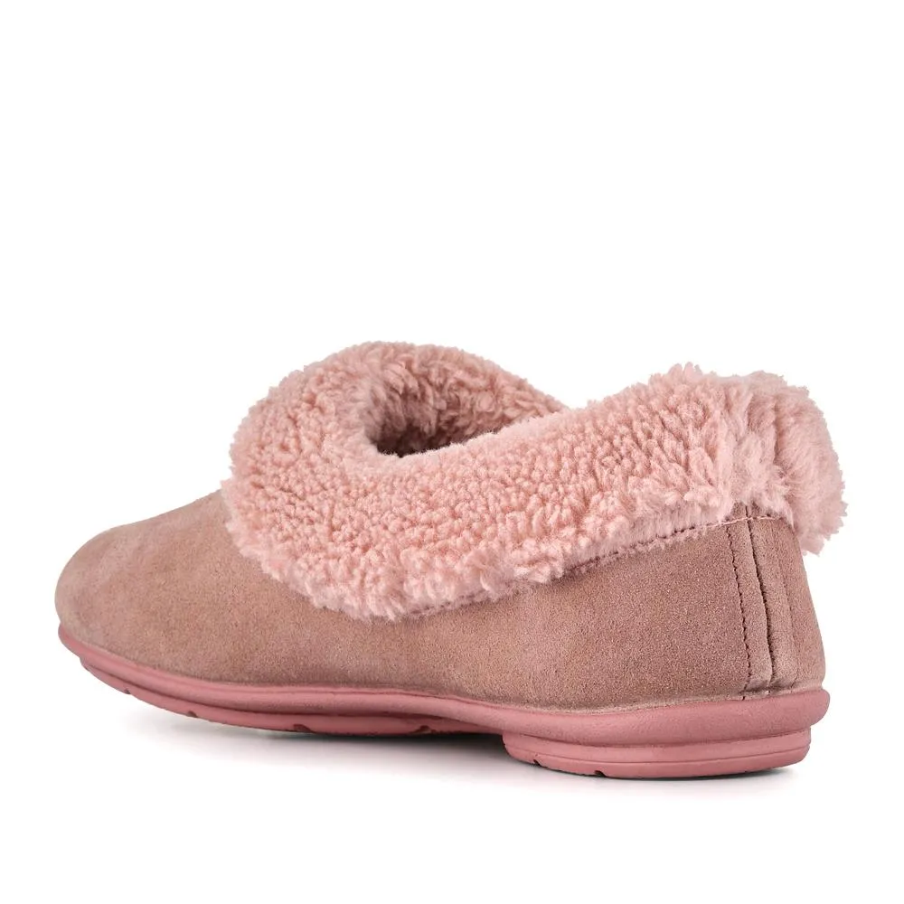 Frostie Suede Leather Full Slippers - FROSTIE / 328 531 - Blush sold by Jones Bootmaker product image thumbnail 3