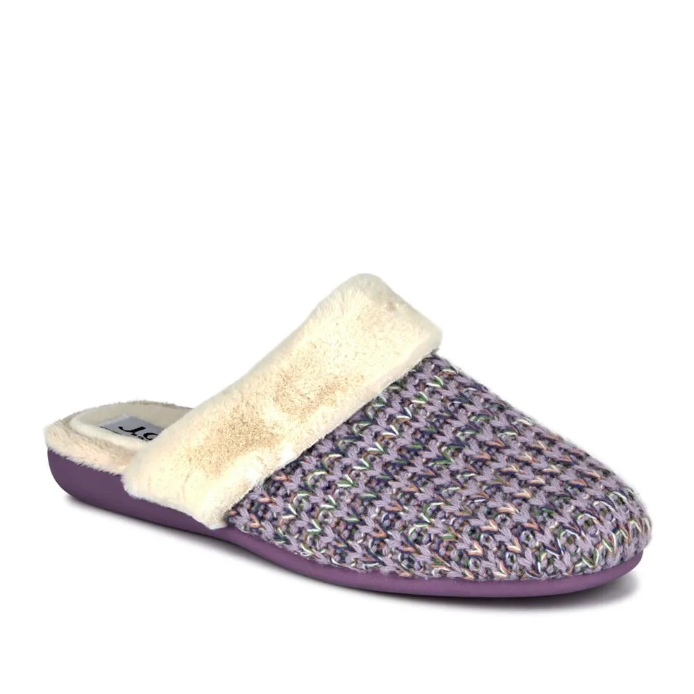 Frenchie Fur Mule Slippers - FRENCHIE / 328 534 - Purple sold by Jones Bootmaker product image thumbnail 2