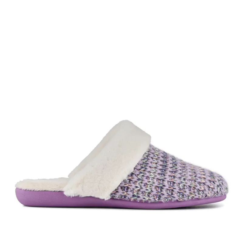 Frenchie Fur Mule Slippers - FRENCHIE / 328 534 - Purple sold by Jones Bootmaker
