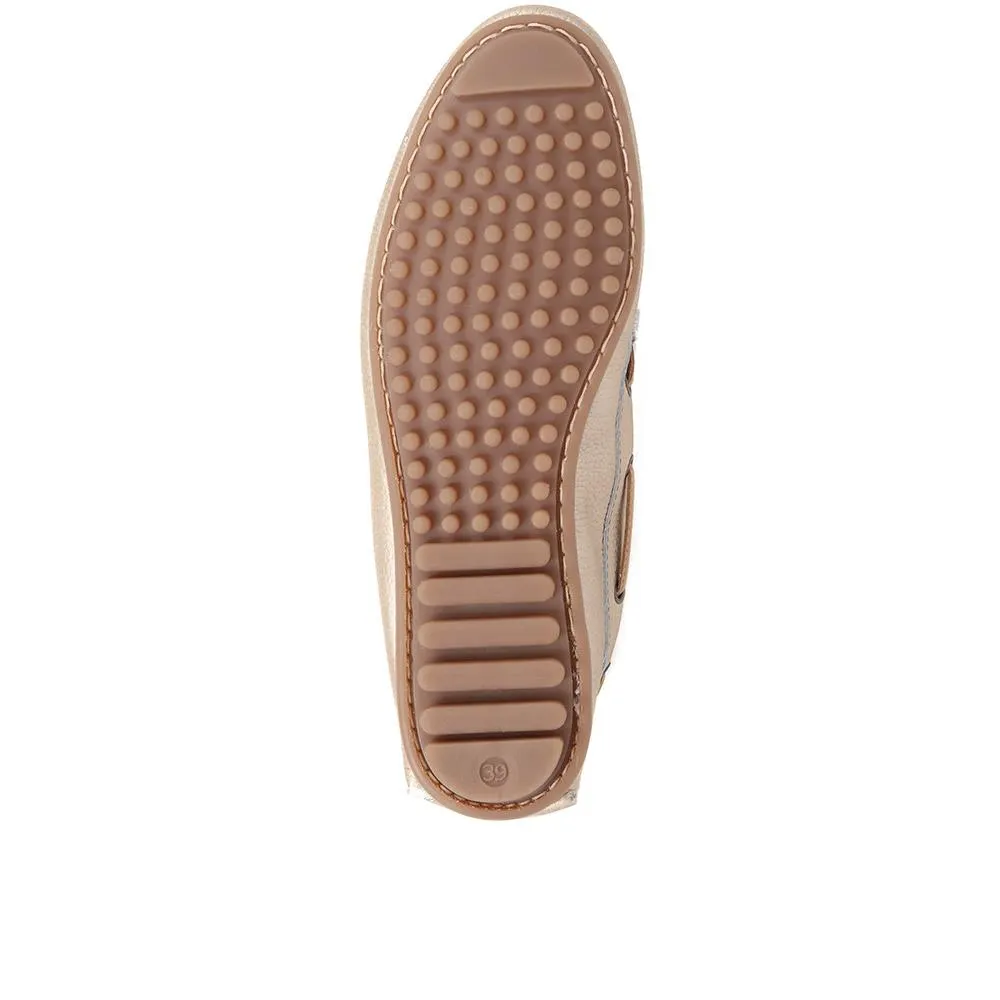 Perri Leather Loafers - PERRI / 325 191 - Soft Gold sold by Jones Bootmaker product image thumbnail 4