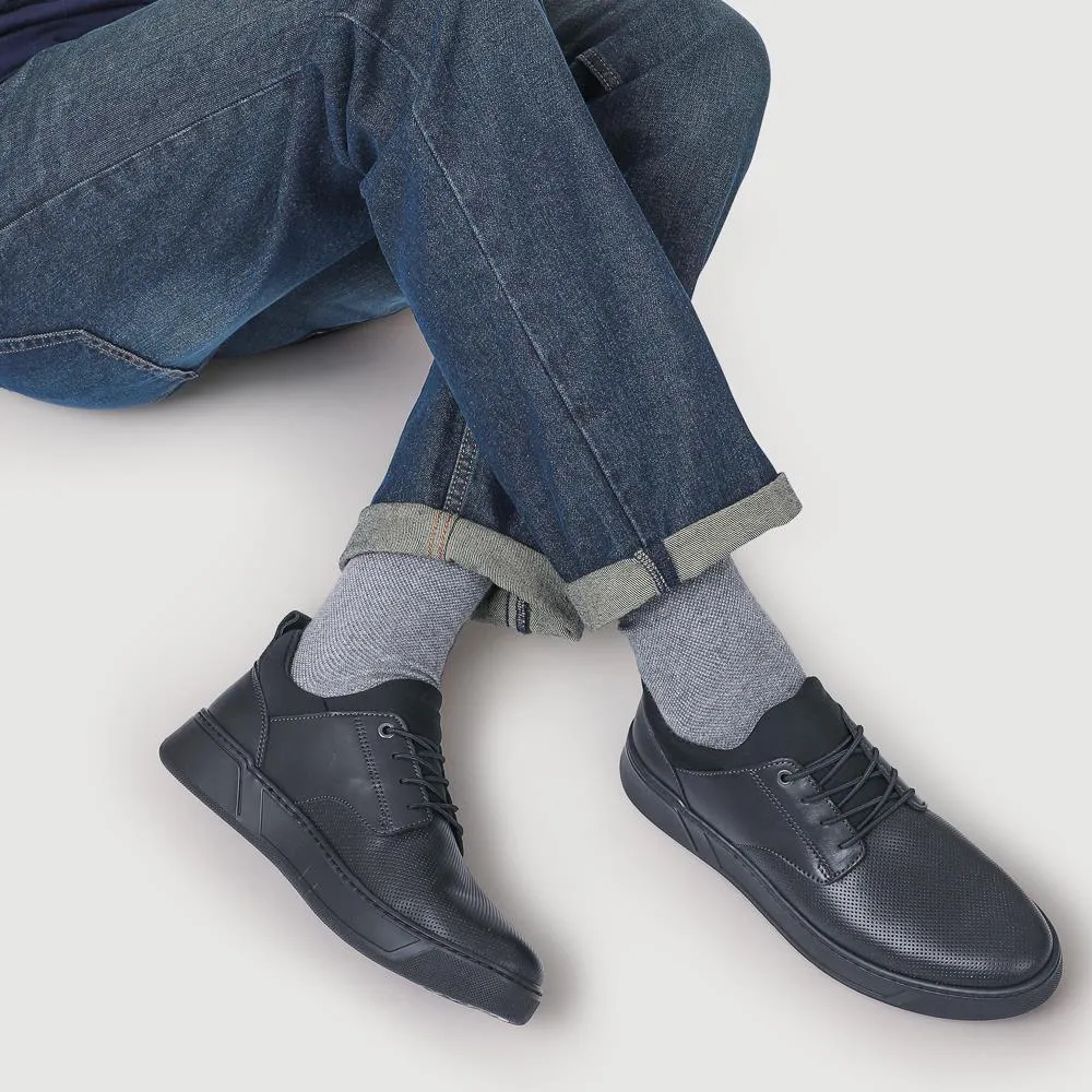 Seamus Casual Lace-Up Trainers - SEAMUS / 327 315 - Black sold by Jones Bootmaker product image thumbnail 5