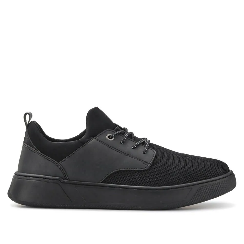 Seamus Casual Lace-Up Trainers - SEAMUS / 327 315 - Black sold by Jones Bootmaker