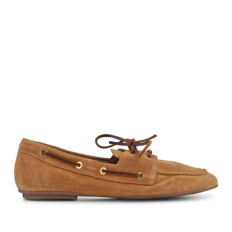 Perissa Leather Loafers - PERISSA / 328 377 - Tan Suede sold by Jones Bootmaker