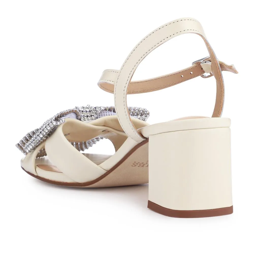 Juliana Smart Buckled Leather Sandals - JULIANA / 328 216 - Cream sold by Jones Bootmaker product image thumbnail 3