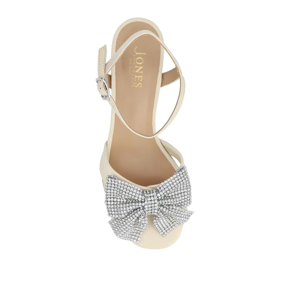 Juliana Smart Buckled Leather Sandals - JULIANA / 328 216 - Cream sold by Jones Bootmaker product image thumbnail 4