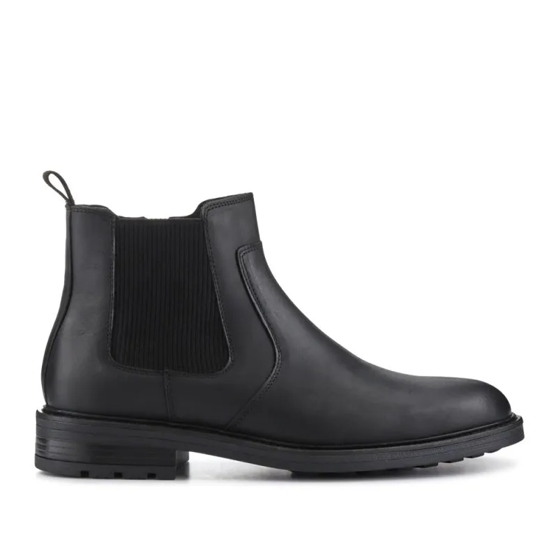 Feltham Heeled Leather Chelsea Boots - FELTHAM / 328 081 - Black sold by Jones Bootmaker