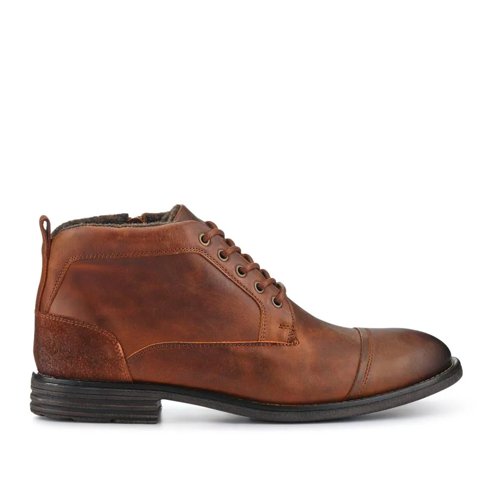 Dorian Smart Leather Ankle Boots - DORIAN / 328 079 - Tan sold by Jones Bootmaker