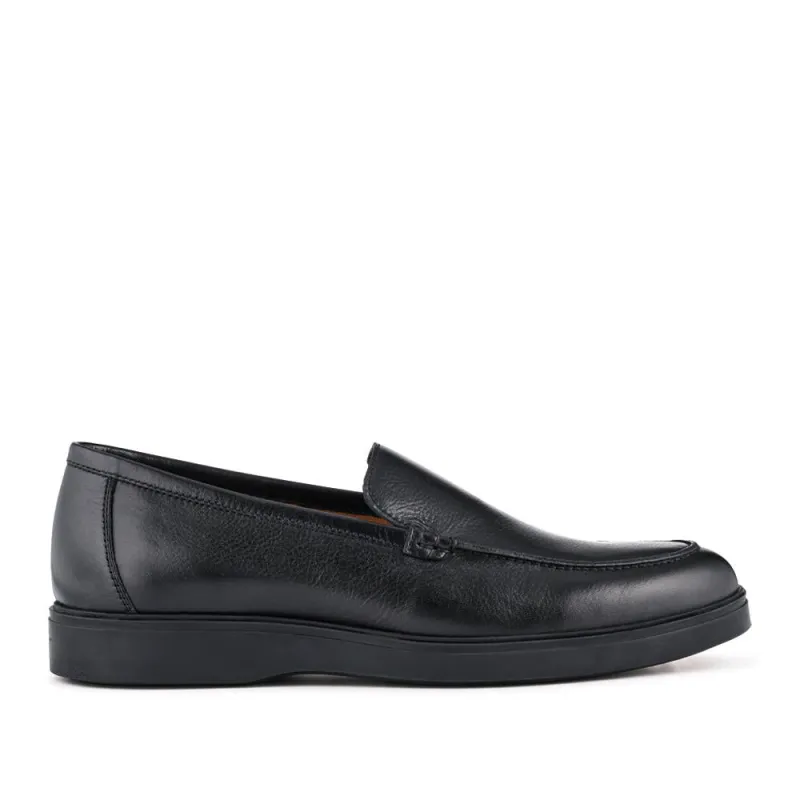 Roderick Leather Slip-Ons - RODERICK / 328 073 - Black Grain sold by Jones Bootmaker