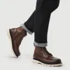 Essex Chunky Leather Boots - ESSEX / 328 074 - Dark Brown sold by Jones Bootmaker